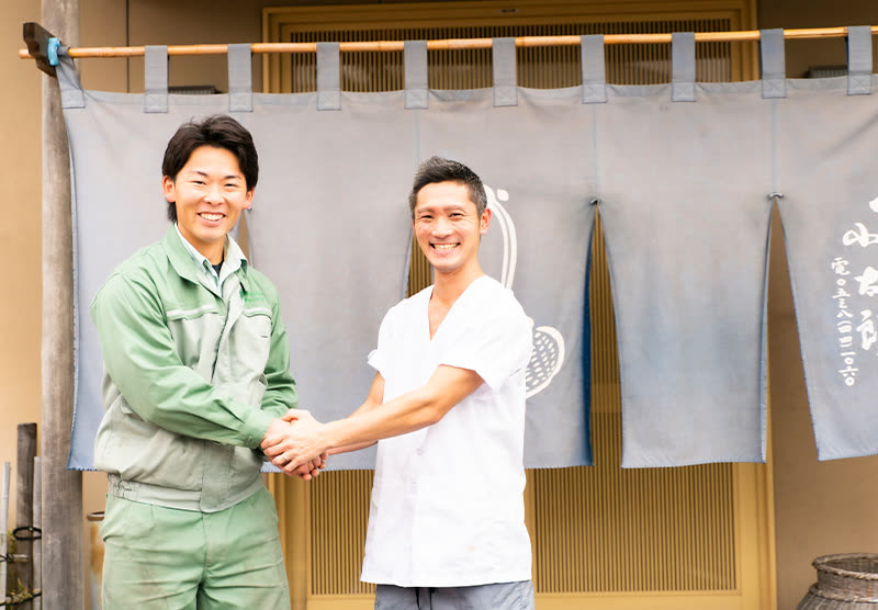 うなぎの小太郎 様のスタッフと鈴屋の担当者
